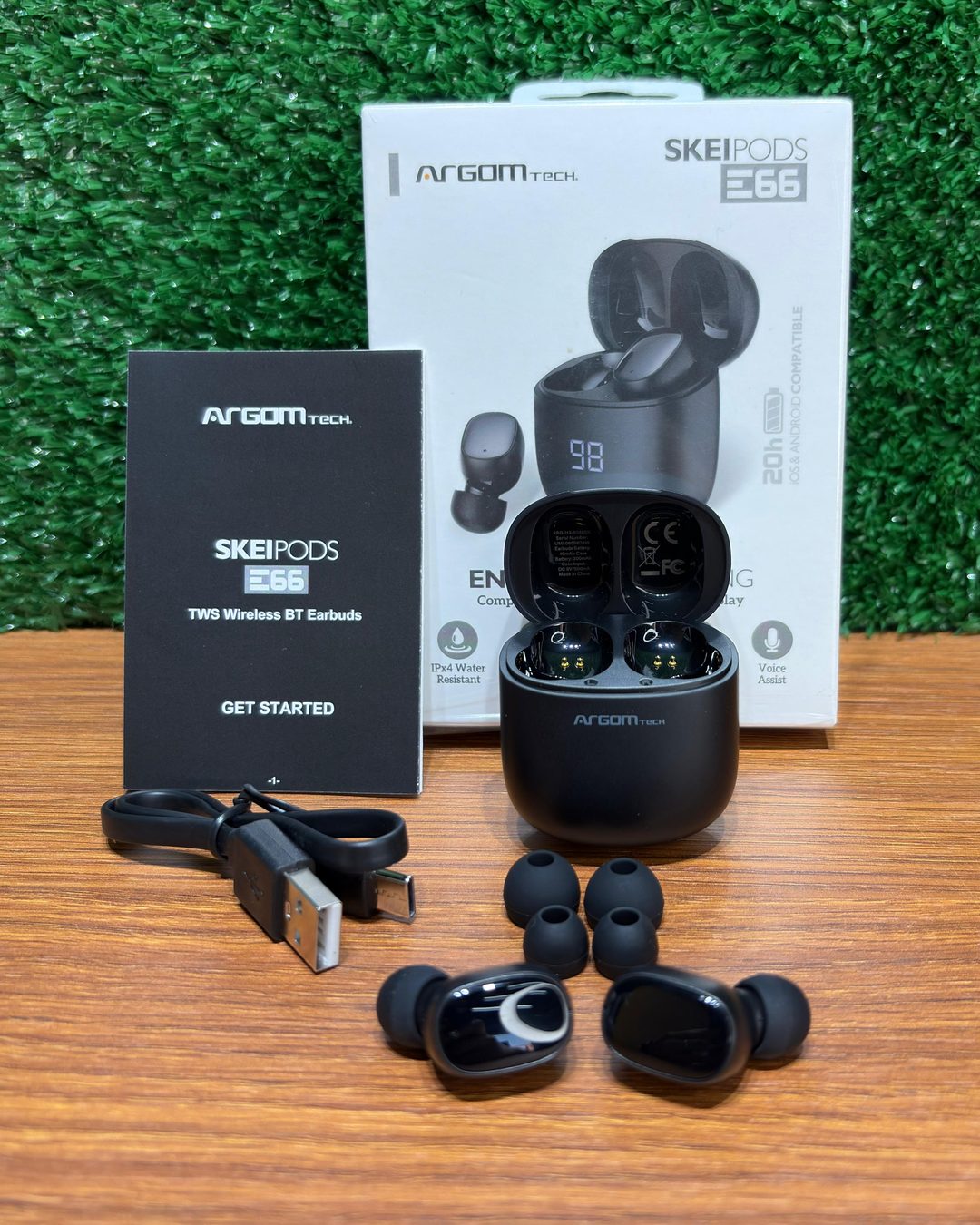 Fone de Ouvido Bluetooth Argom Skeipods E66 — foto 1
