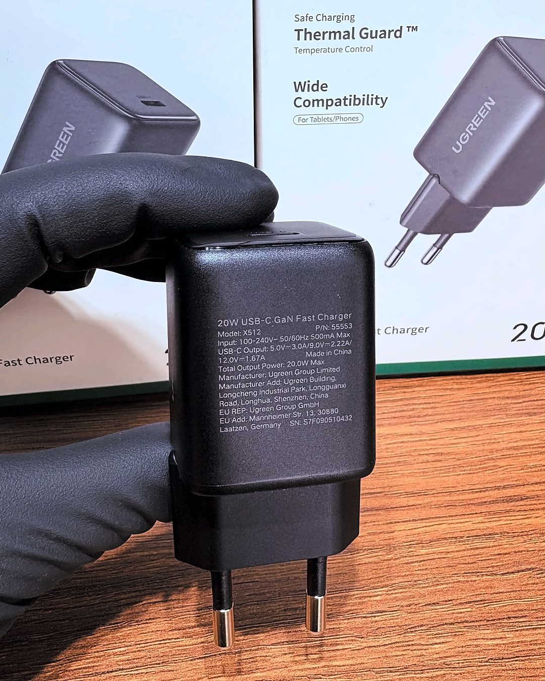Carregador Fonte Ugreen USB-C GaN 20W — foto 5