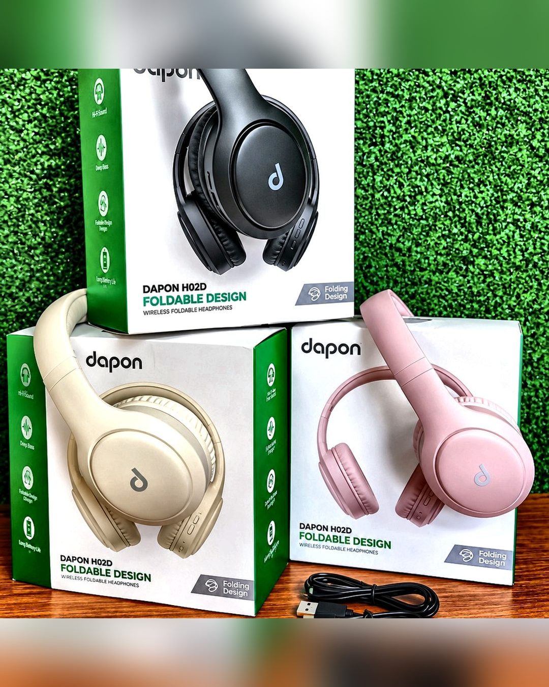Headphone Bluetooth Dapon H02D Dobrável — foto 1